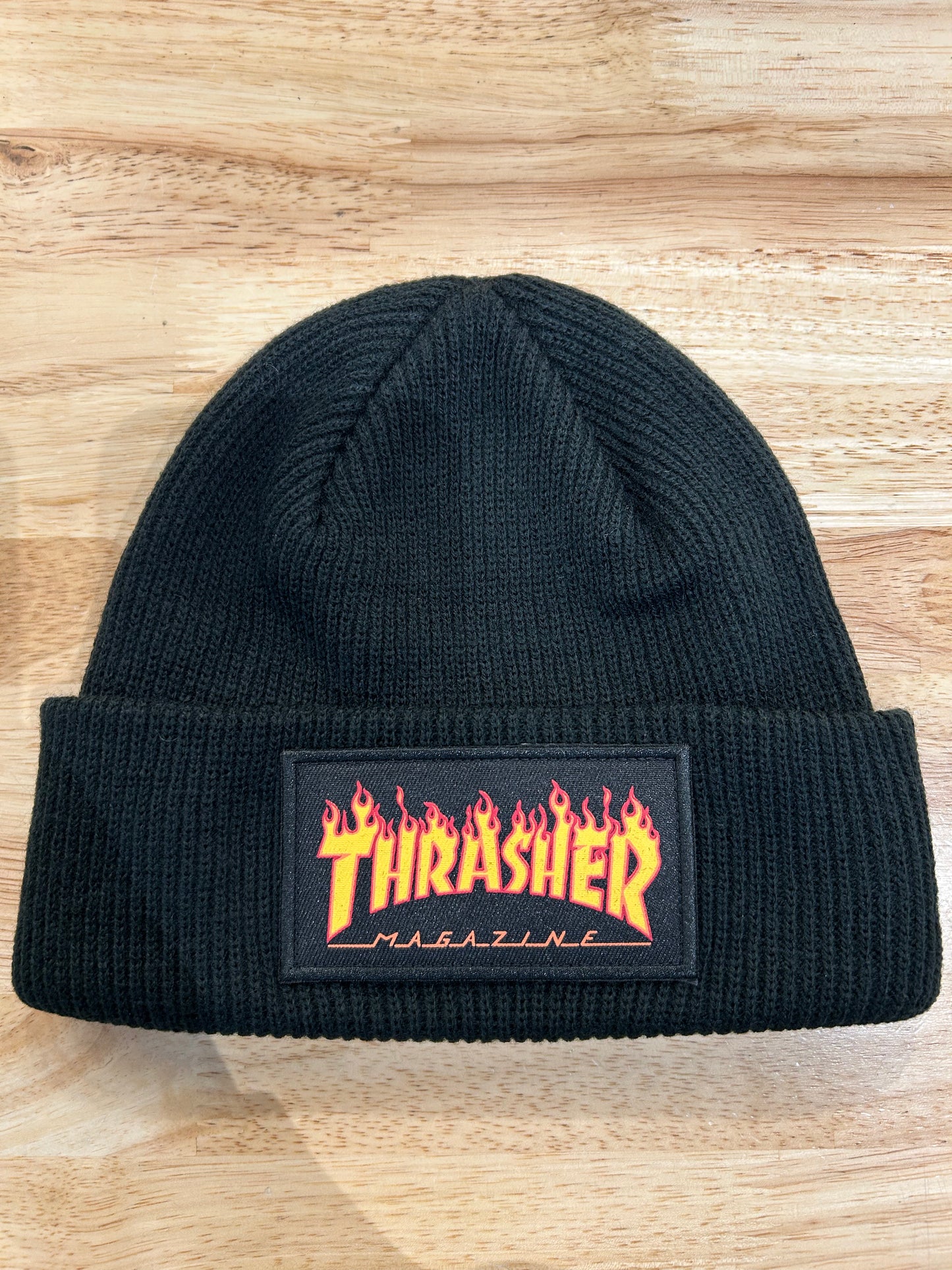 Flame Patch-THRASHER beanie