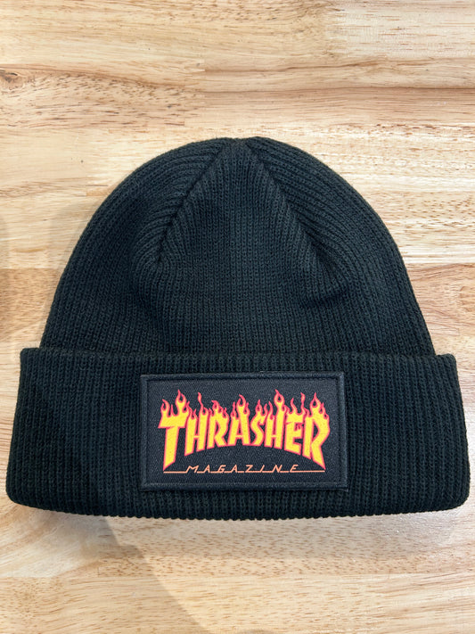 Flame Patch-THRASHER beanie