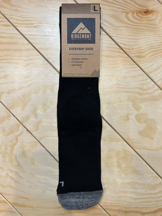 RIDGEMONT Everyday Sock- Black