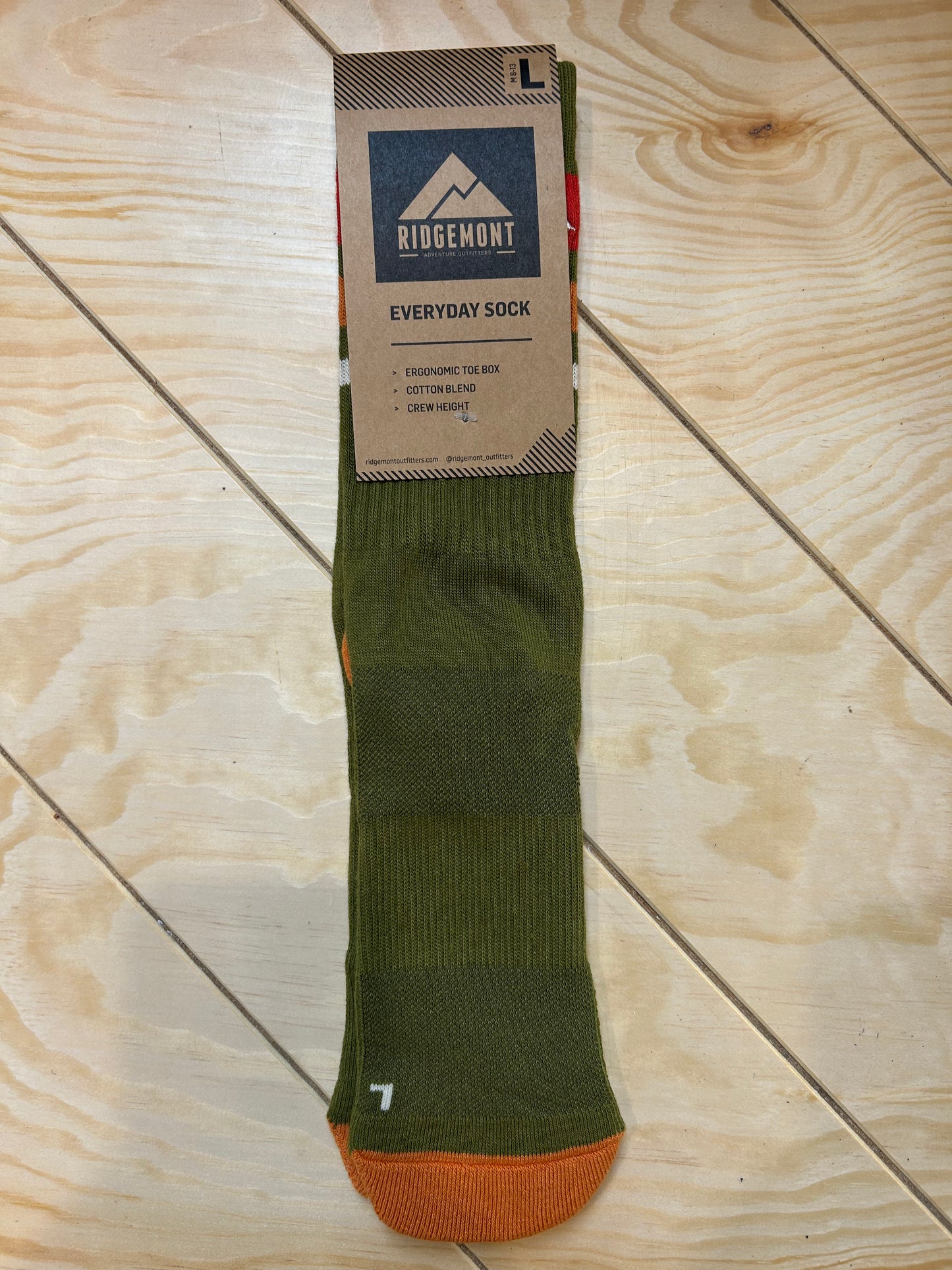RIDGEMONT Everyday Sock- Green