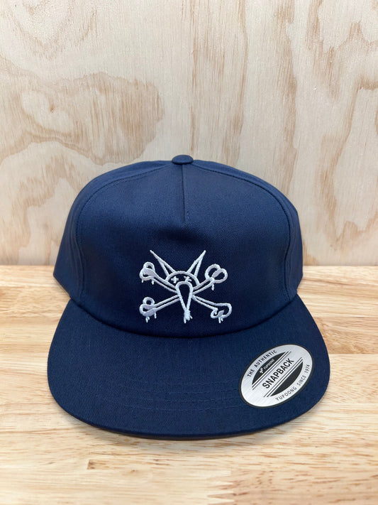 CAP SNAPBACK PP VATO RAT NAVY