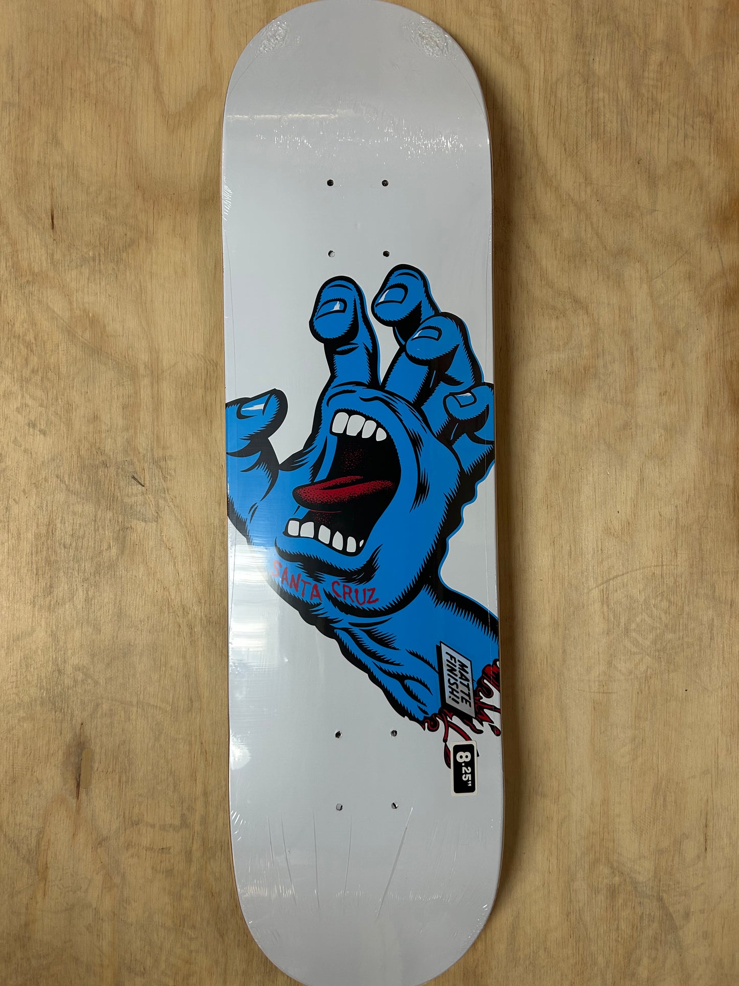 Screaming Hand Santa Cruz- white- 8.25