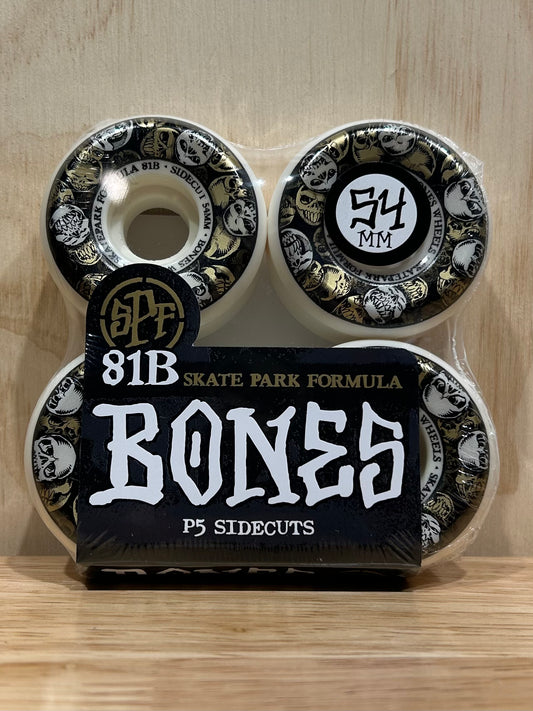BONES Skatepark Formula 54 P5 Sidecuts 81B 4PK