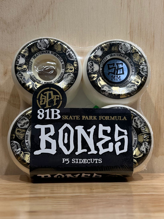 BONES Skatepark Formula 56 P5 Sidecuts 81B 4PK