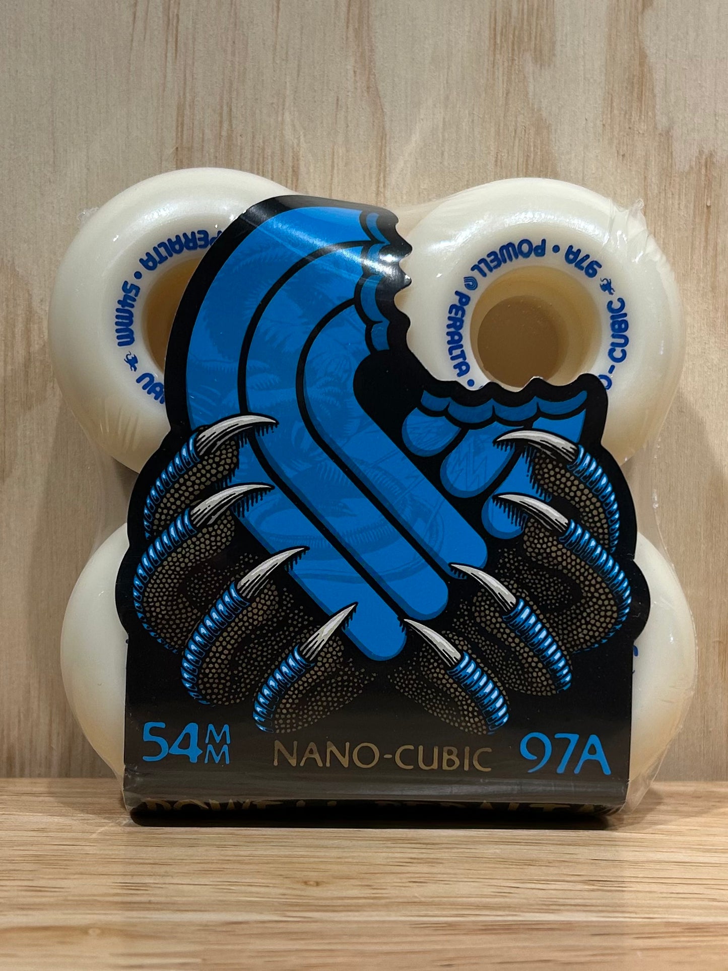 Powell Peralta Nano-Cubic Dragon Formula Blue 97A 54x36mm Off White