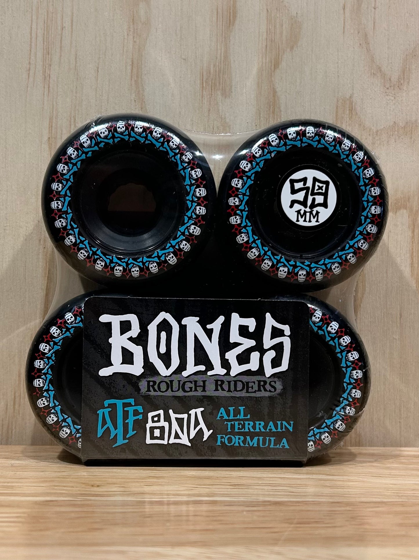 BONES ATF Rough Riders 59mm All-Terrain 80A BLK 4PK