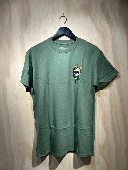 Powell Peralta McGill Skull & Snake T-Shirt - Military Green