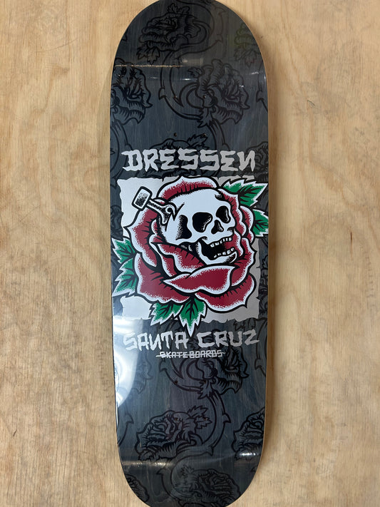 Dressen Skull Rose Pro Shaped 9.25 Santa Cruz