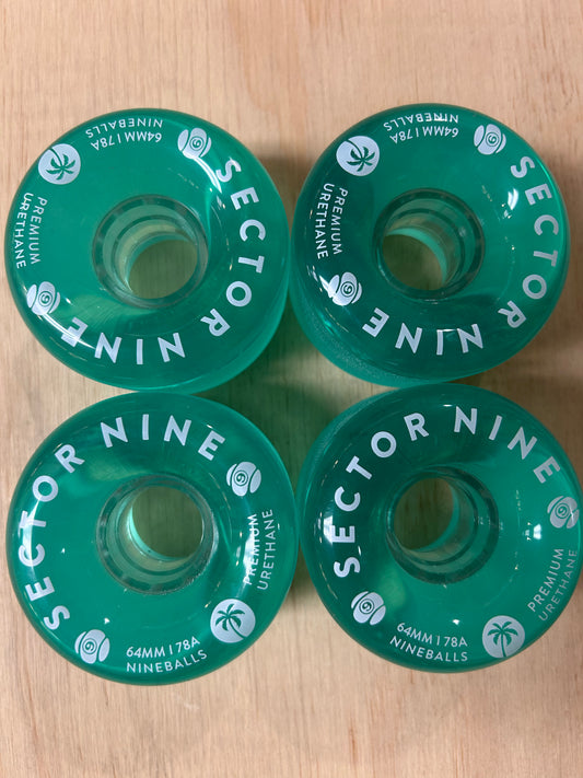 64mm 78a Unpackaged Wheels Teal