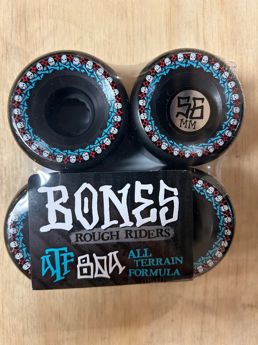 BONES ROUGH RIDERS 56MM ALL-TERRAIN BLK 4PK