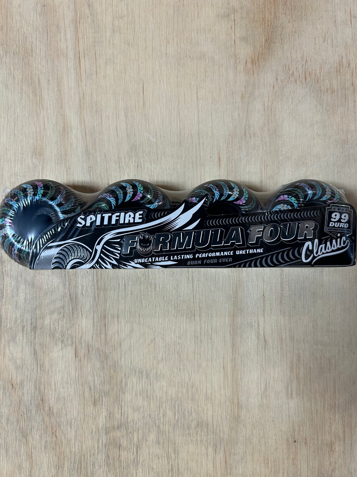 SPITFIRE FLORAL CLASSIC TEAL / BLACK SWIRL 53 mm