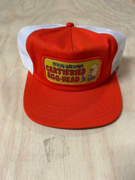 HEROIN Certified Trucker Hat Orange