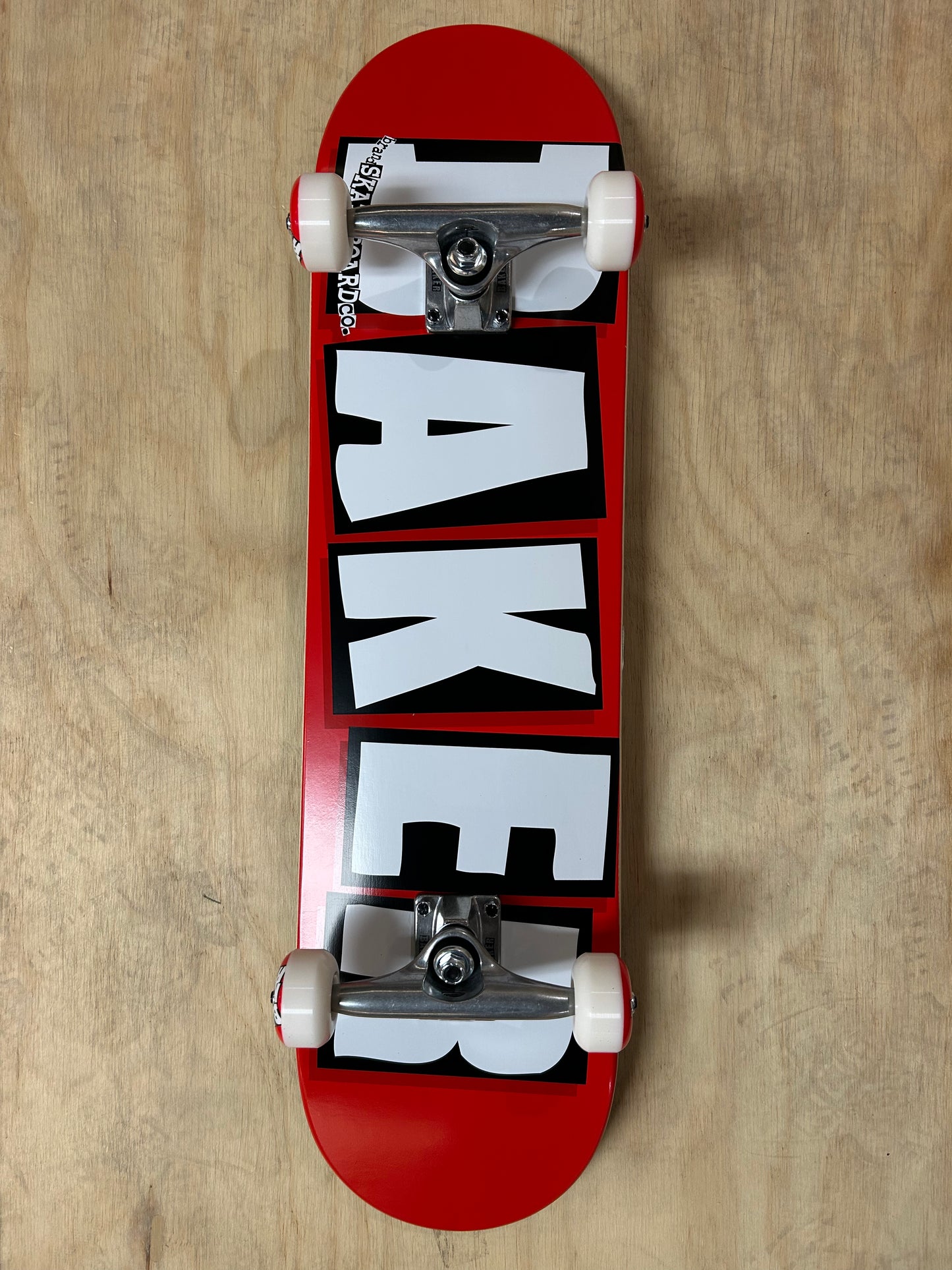 BAKER Brand Logo Complete White 8.0