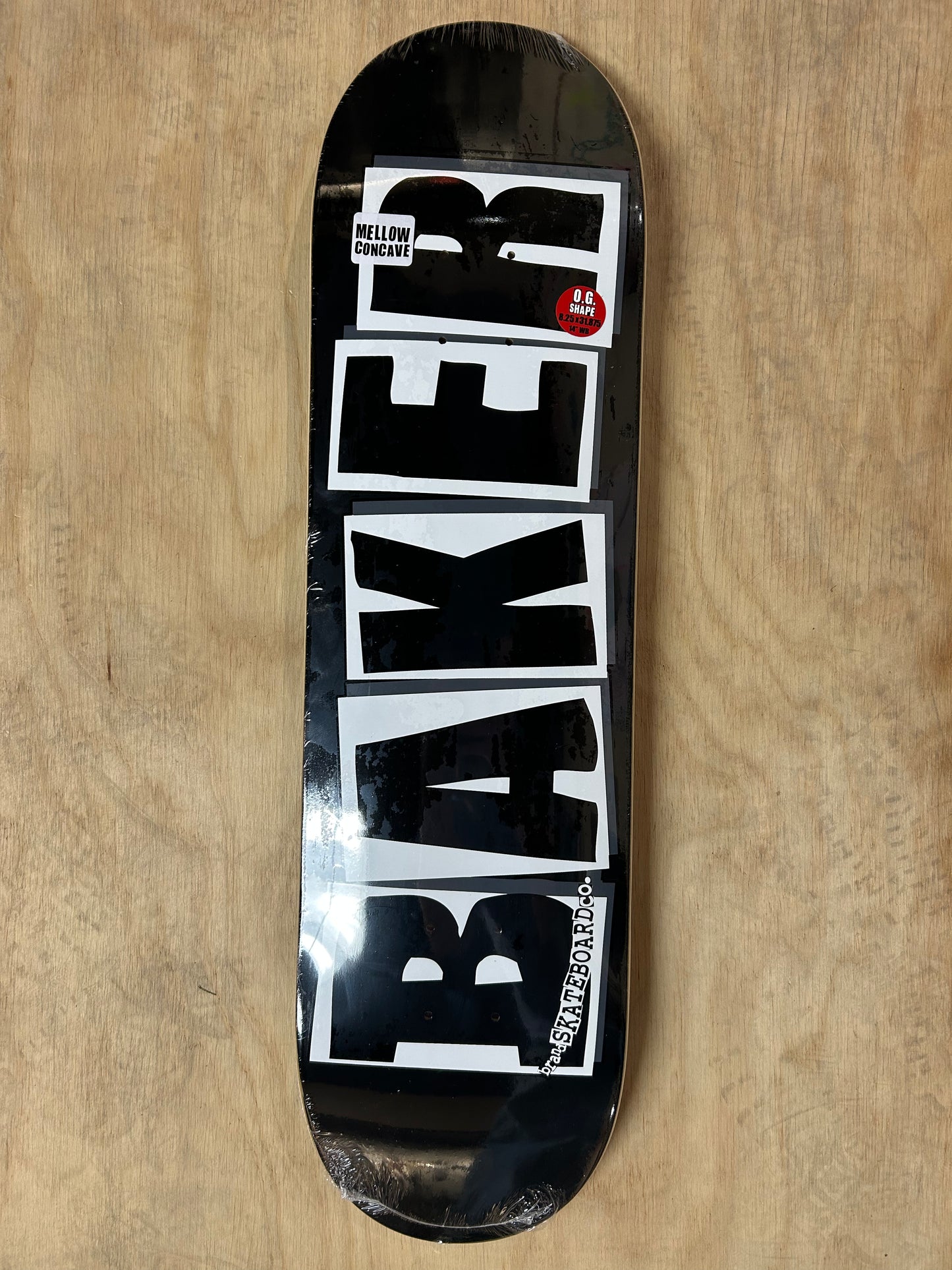 BAKER Brand Logo Black 8.25 Skateboard Deck