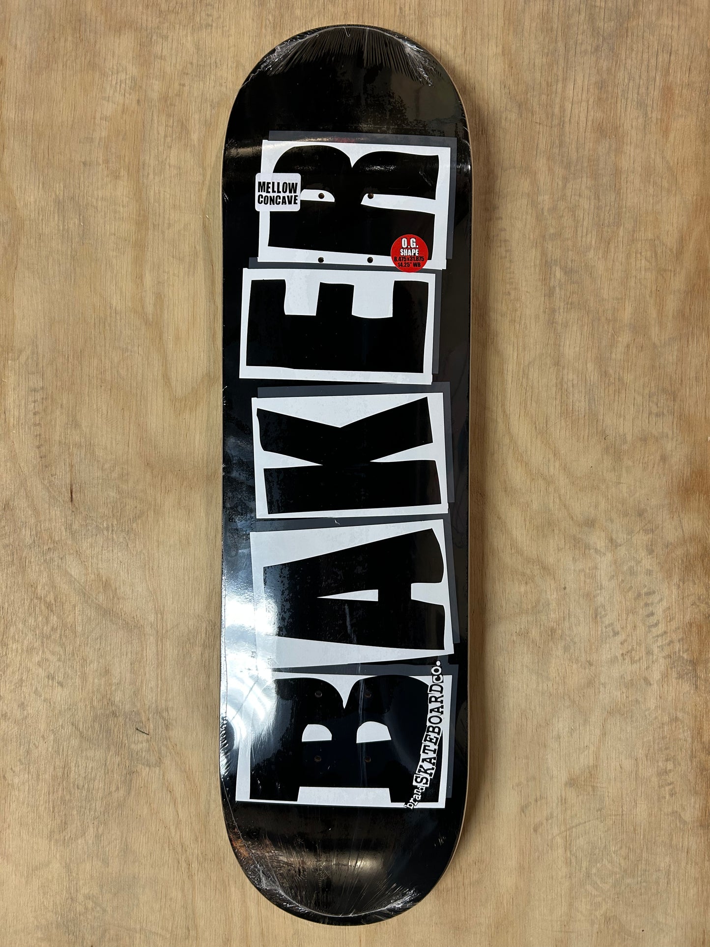 BAKER Brand Logo Black 8.475 Skateboard Deck