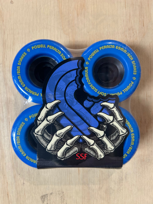Powell Peralta SNAKES 02 BLUE 69MM