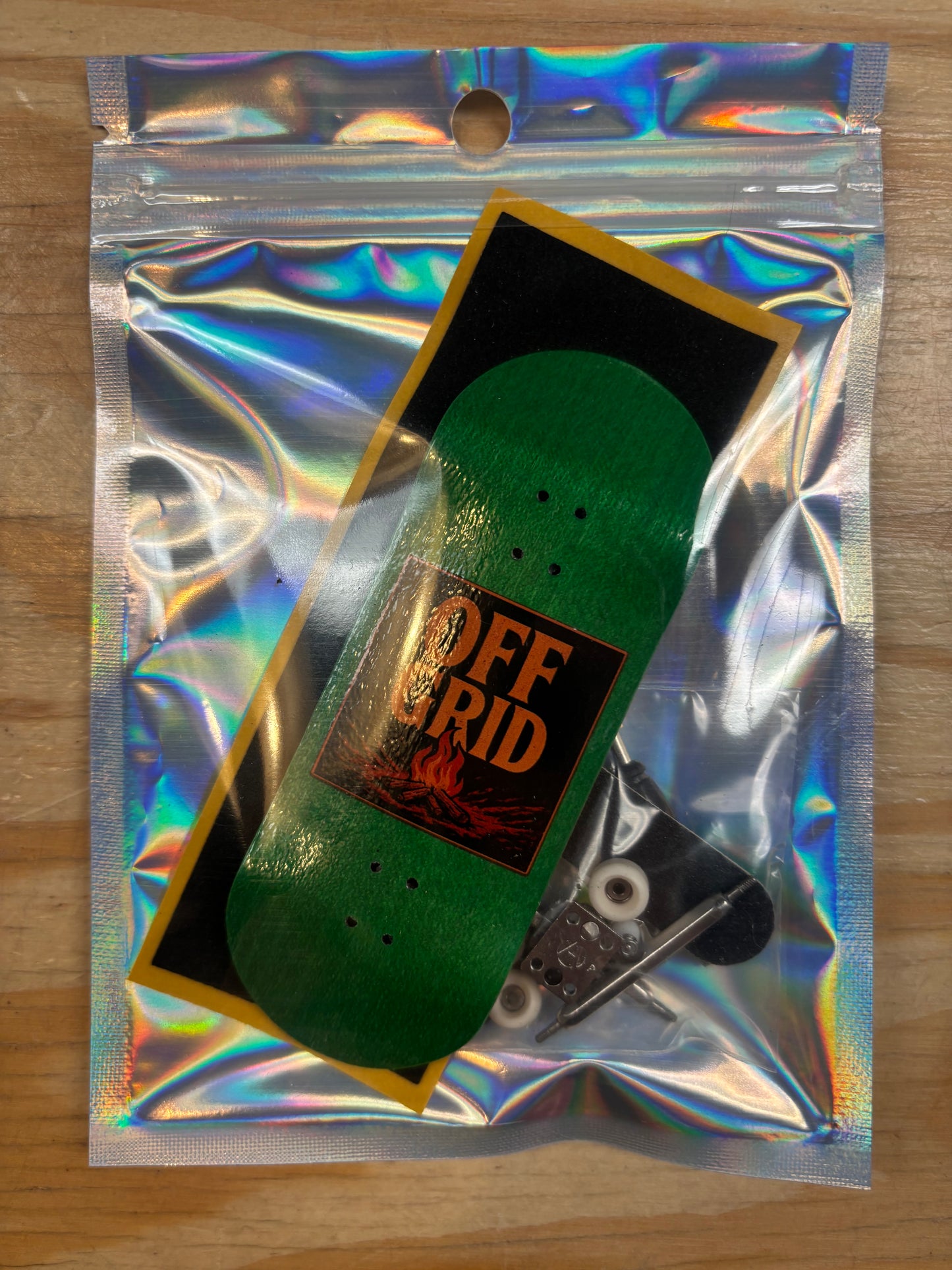 Off Grid 38mm Campfire Logo Fingerboard Complete
