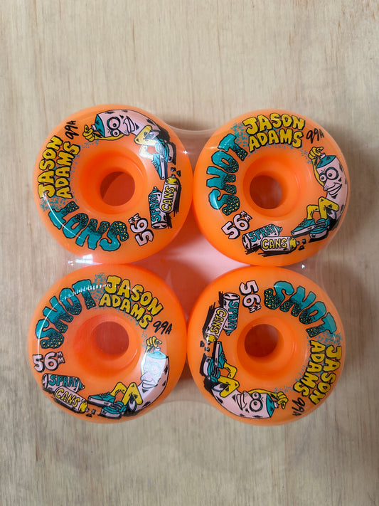 SNOT Neon Orange Wheels 99A