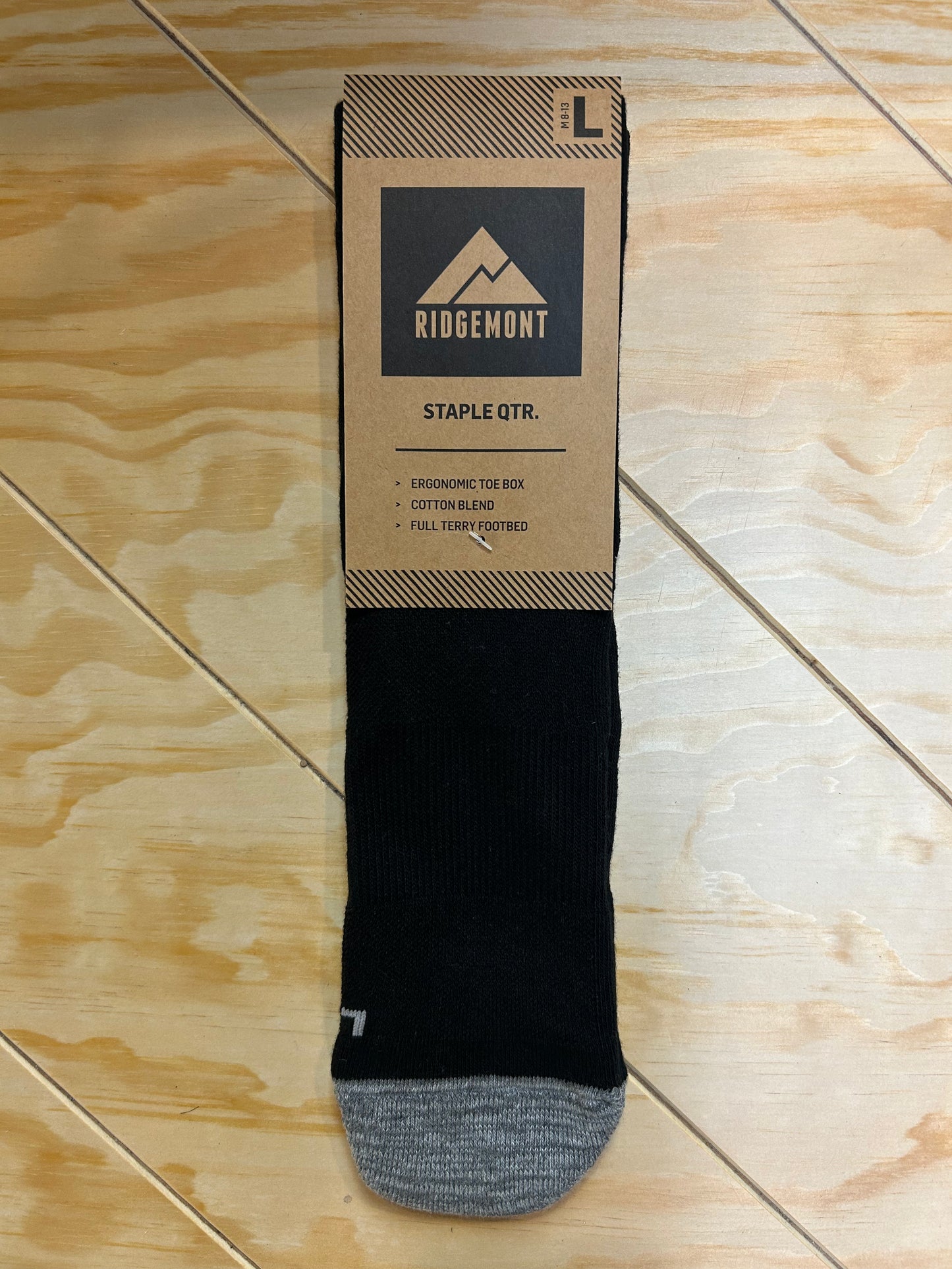 RIDGEMONT Staple Qrt. Sock - Black