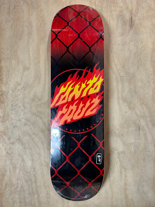 Santa Cruz Flame Dot Chain 8.25 Skateboard Deck