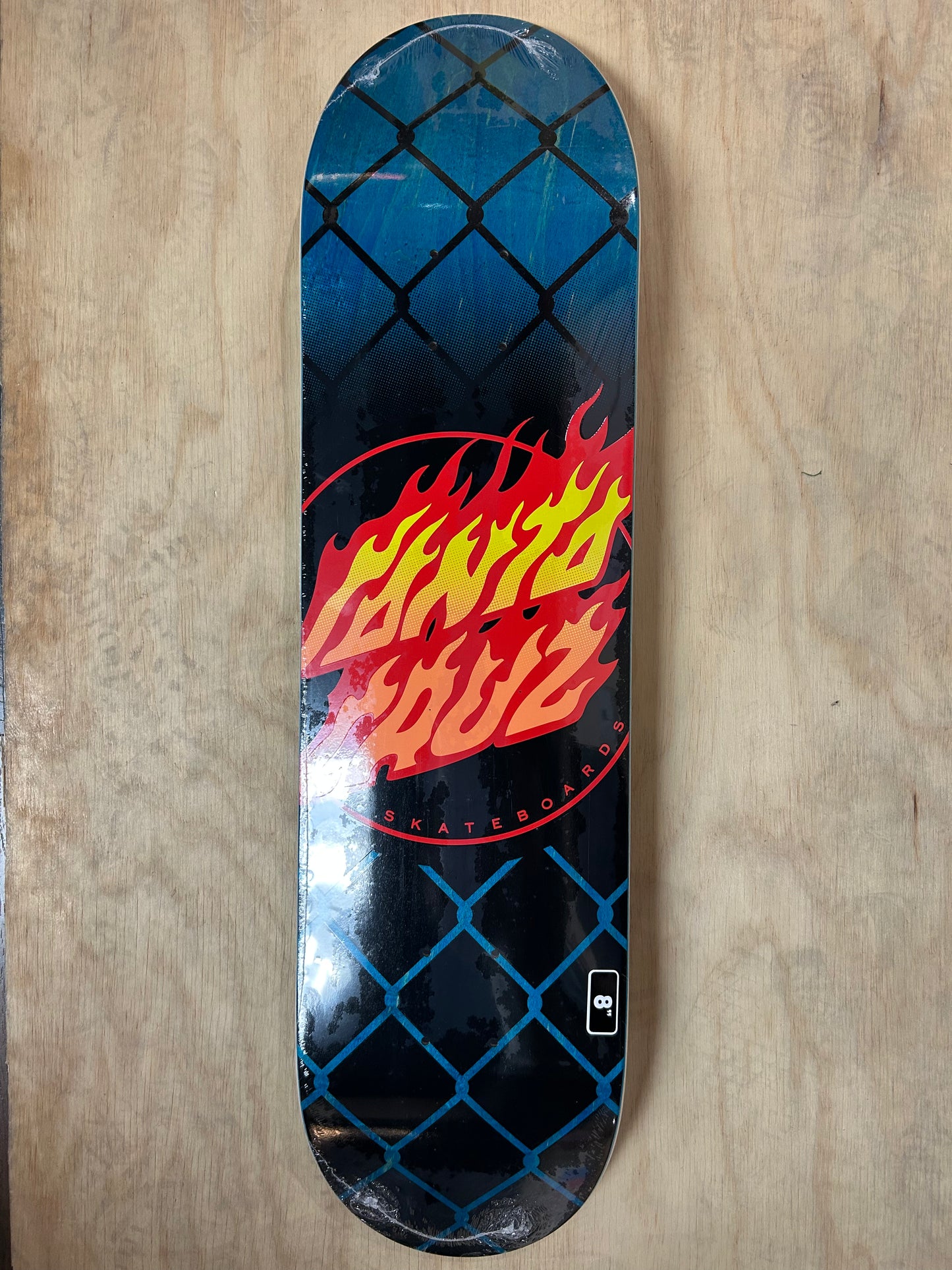 Santa Cruz Flame Dot Chain 8 Skateboard Deck