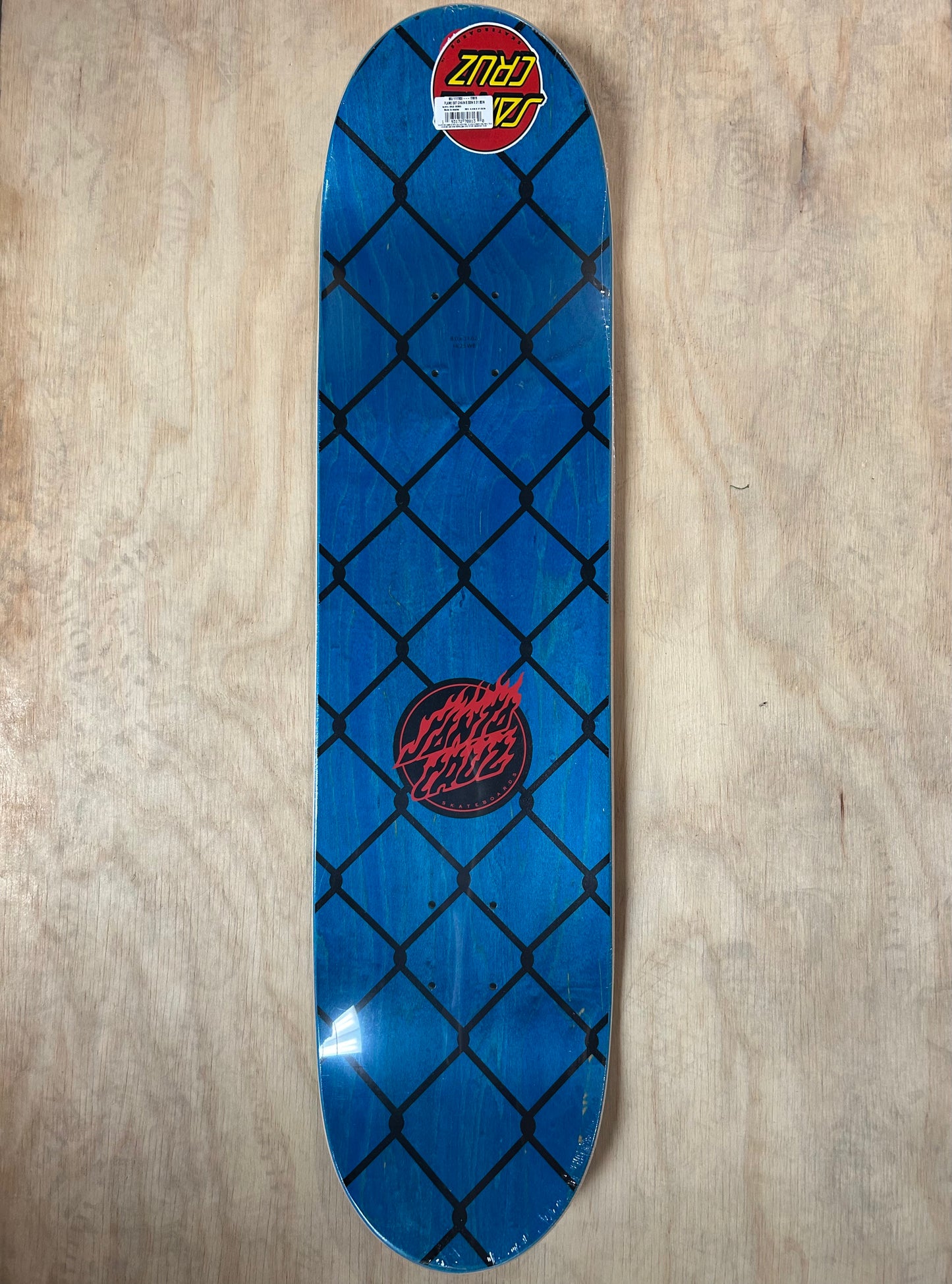 Santa Cruz Flame Dot Chain 8 Skateboard Deck