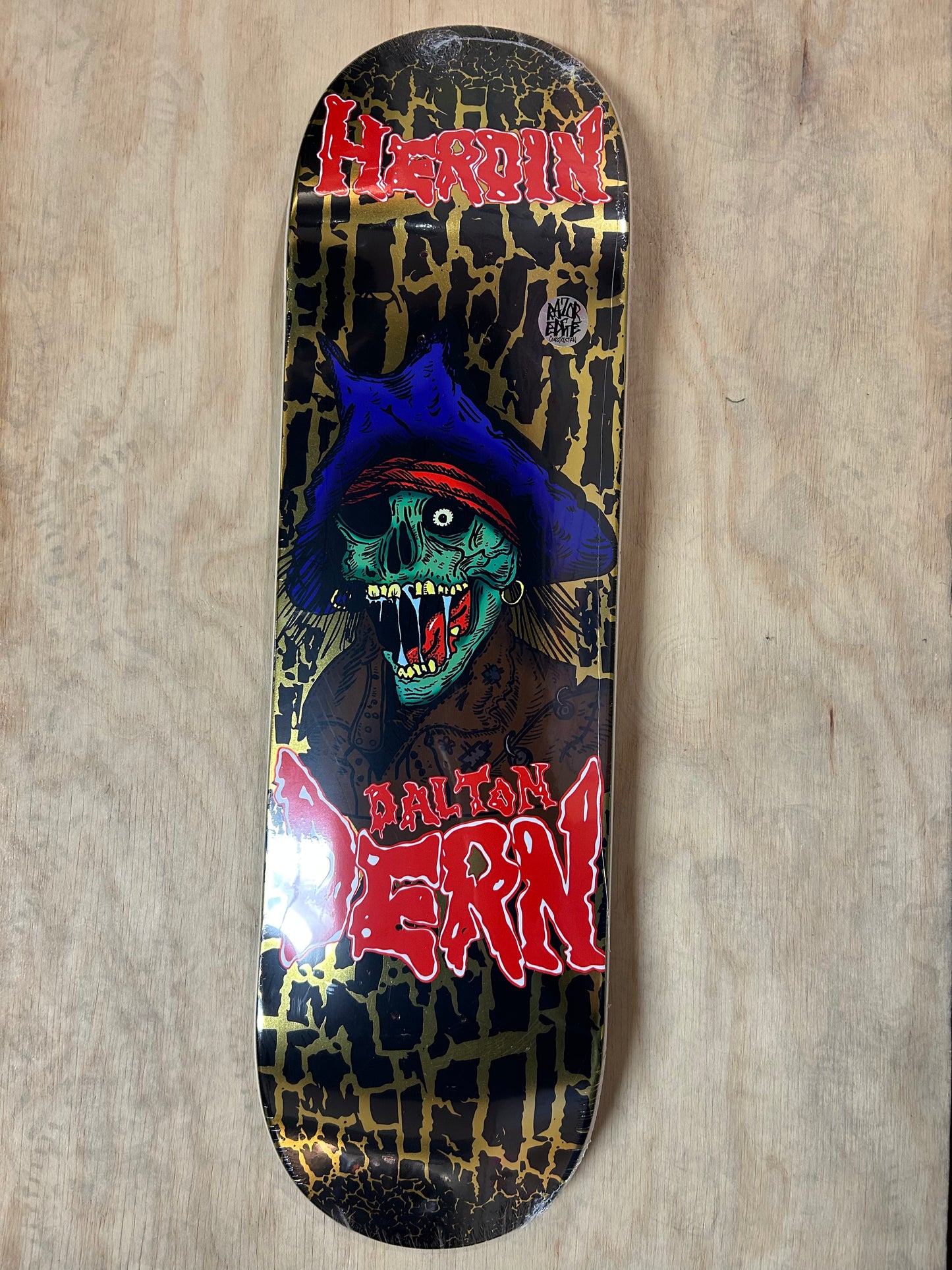 HEROIN Dalton Dern KO2 Pirate Skateboard Deck 8.75