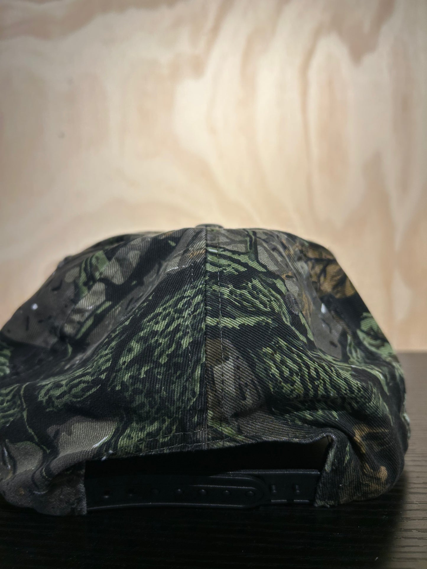 Thrasher Flame Distressed Snapback Camo