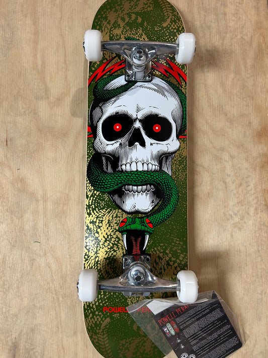 ASSY PP SKULL & SNAKE BIRCH 8.25 291 K20 GREEN / METALLIC GOLD