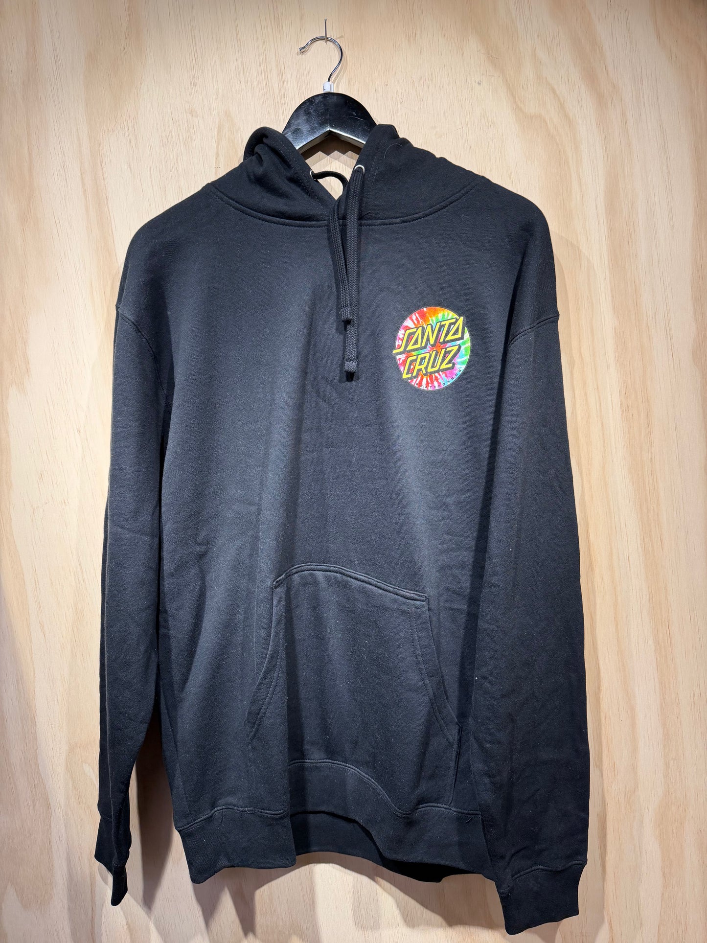 Santa Cruz Dot Tie Dye Hoodie Black