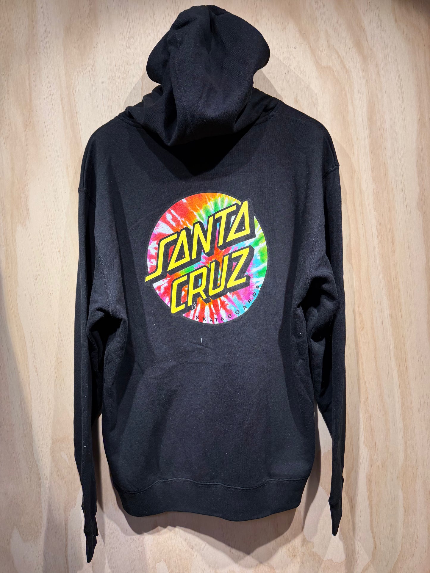Santa Cruz Dot Tie Dye Hoodie Black