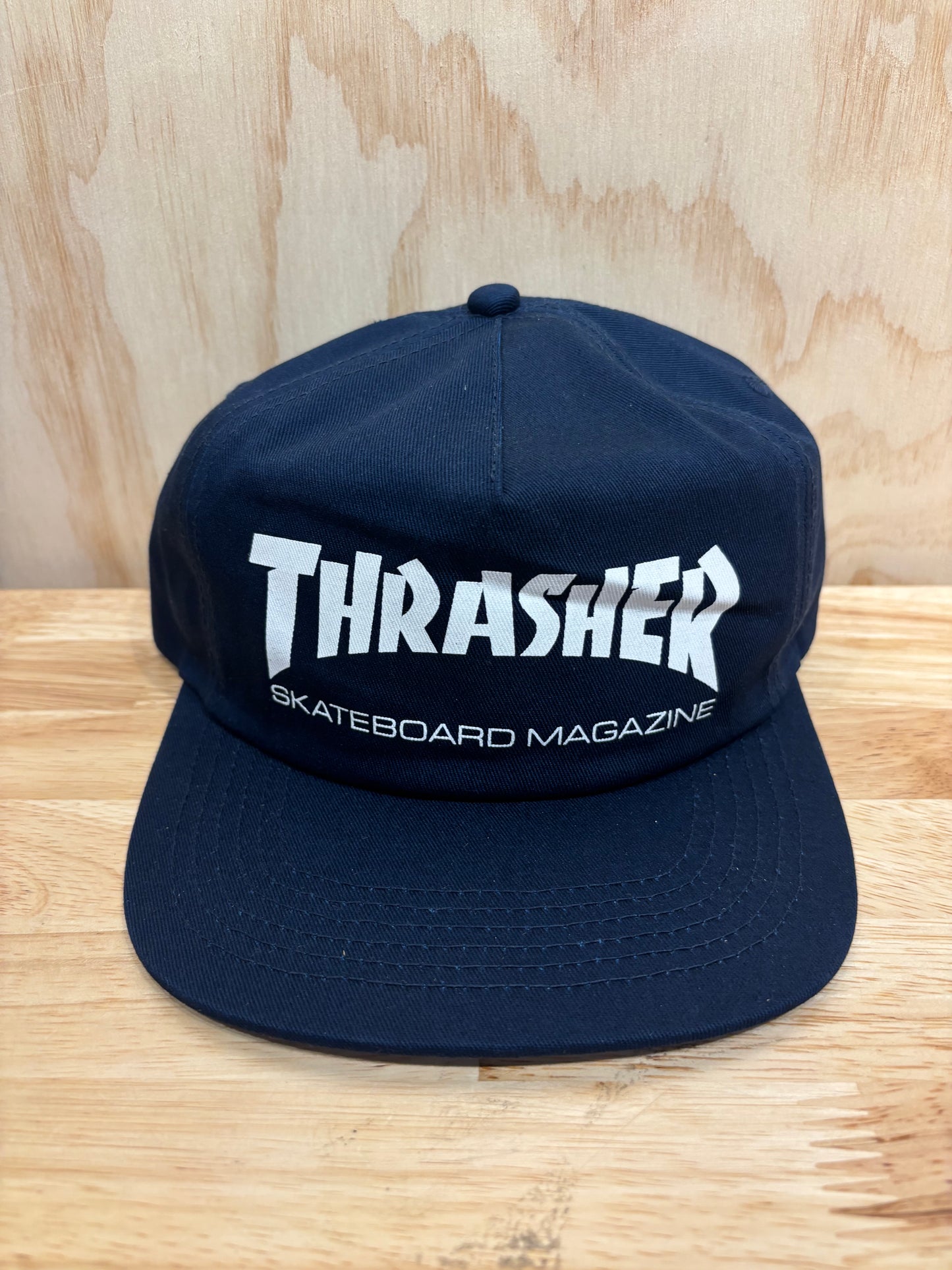Thrasher Skate Mag Snapback Navy/White