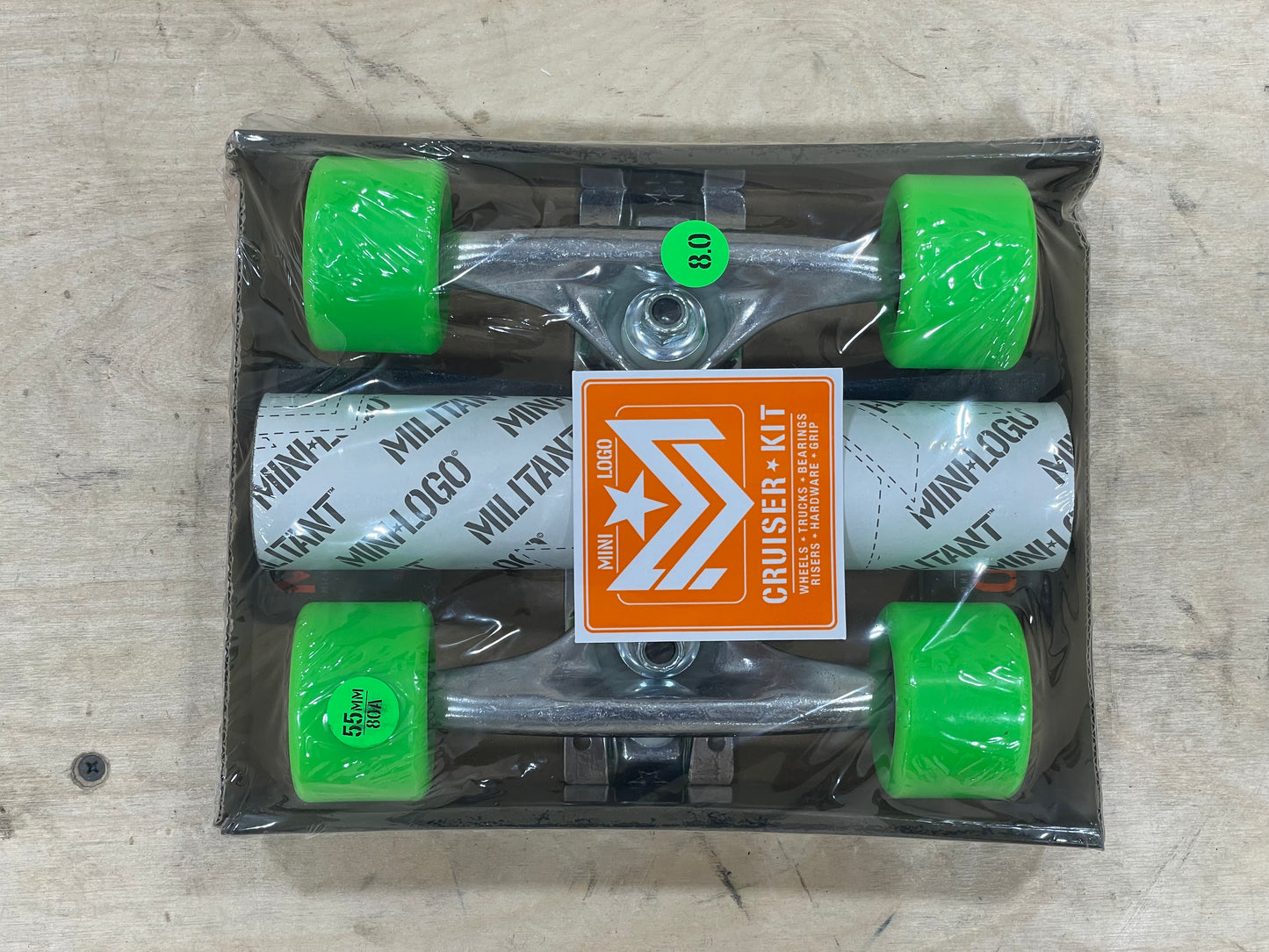 Mini Logo Cruiser Kit 55MM x 80A Green