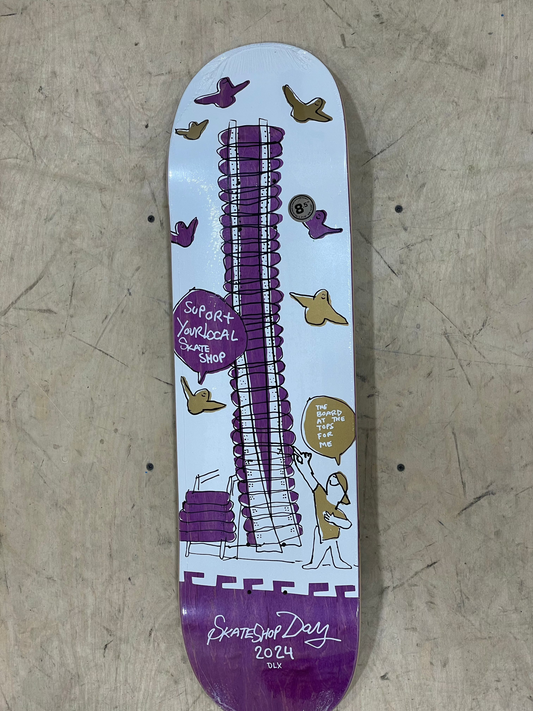KROOKED DLX SKATE SHOP DAY 2024 SHOPKEEPERS DECK 8.5