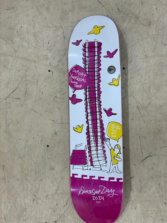 KROOKED DLX SKATE SHOP DAY 2024 SHOPKEEPER DECK 8.06