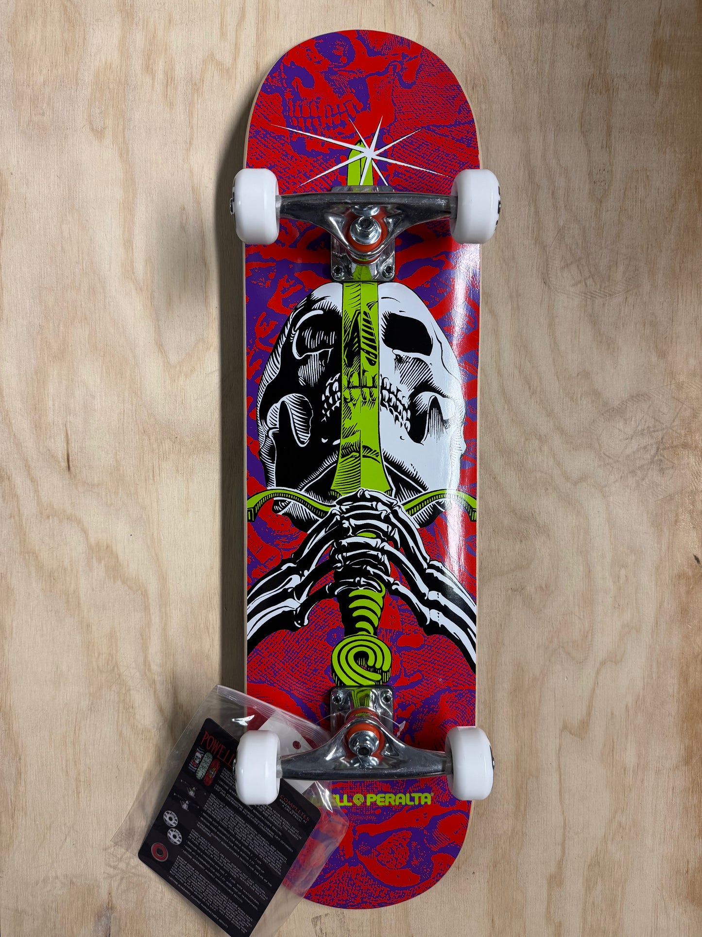 Powell Peralta Skull & Sword Complete Red/Purple- 8
