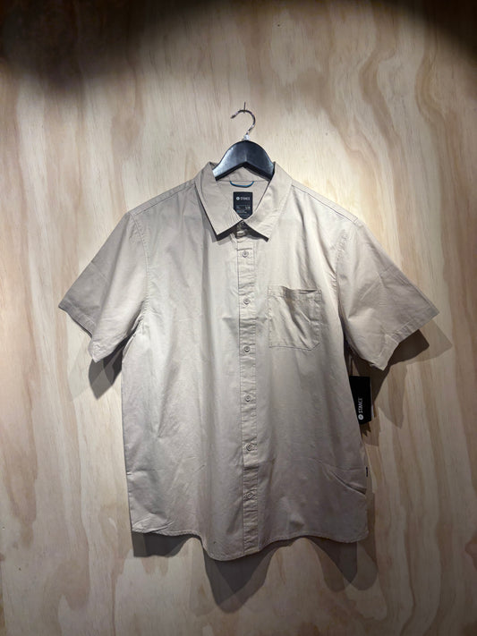BALES SS BUTTON UP - STRINGGREY