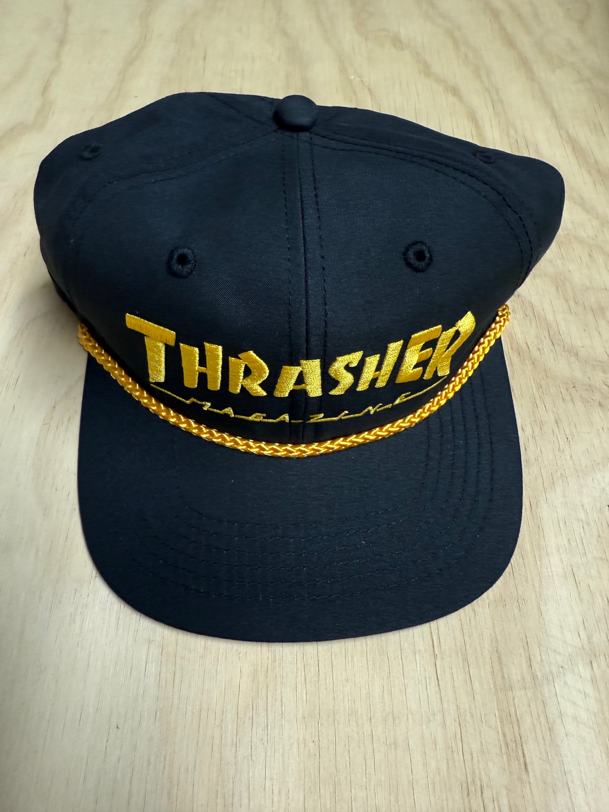 THRASHER Rope Slapeback Black/Yellow - Main Image