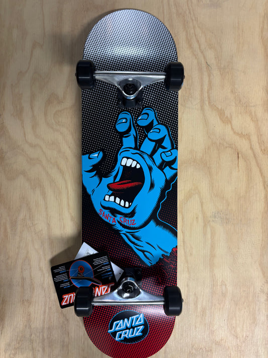 Screaming Hand Fade Large 8.25 Santa Cruz Skateboard Complete