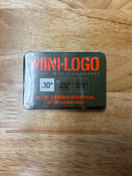 Mini Logo Riser Pads .10"  |  Riser Rubber