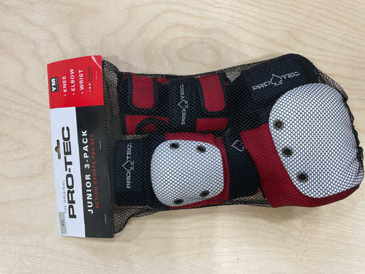 Pro-Tec Jr 3-Pack Red White Black YM