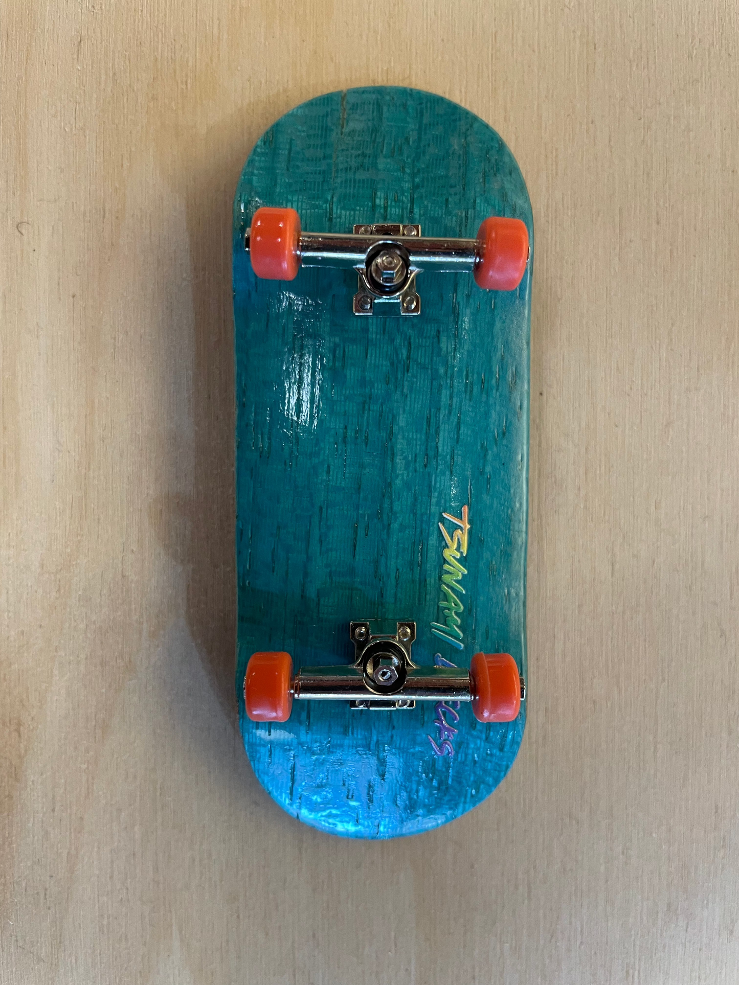 Tsunami Finger Board Complete - Blue / Red Wheels