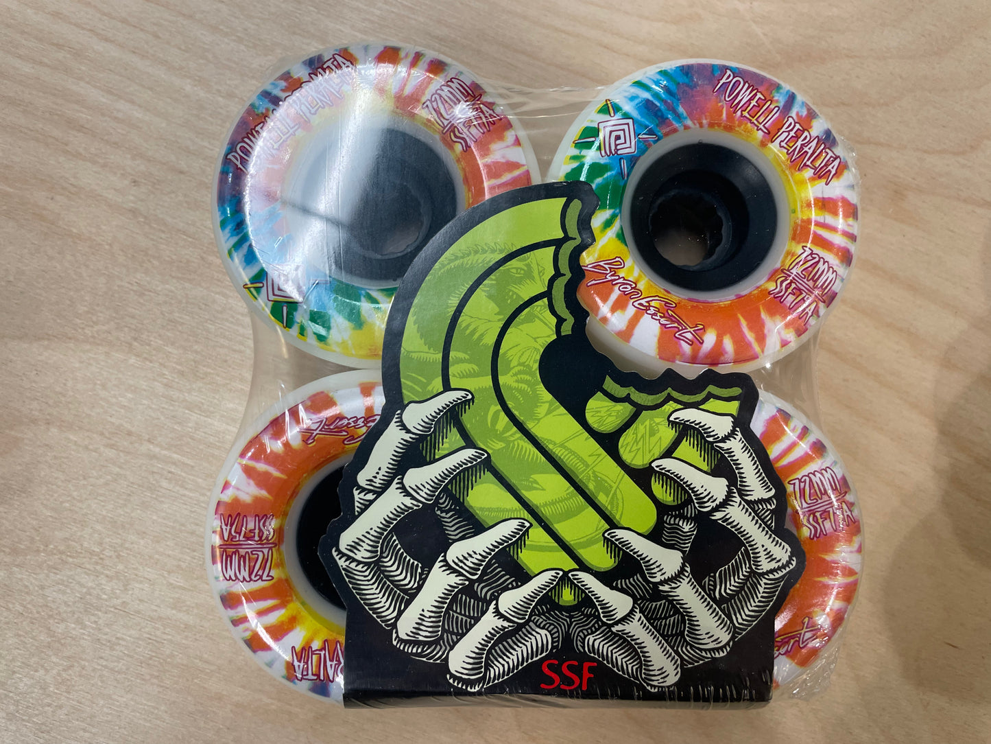 Powell Peralta Byron Essert Skateboard Wheels 72mm 75A White