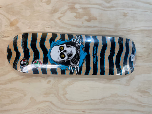 Powell Peralta Old School Ripper Skateboard Deck Nat/Blue- 9.89 x 31.32