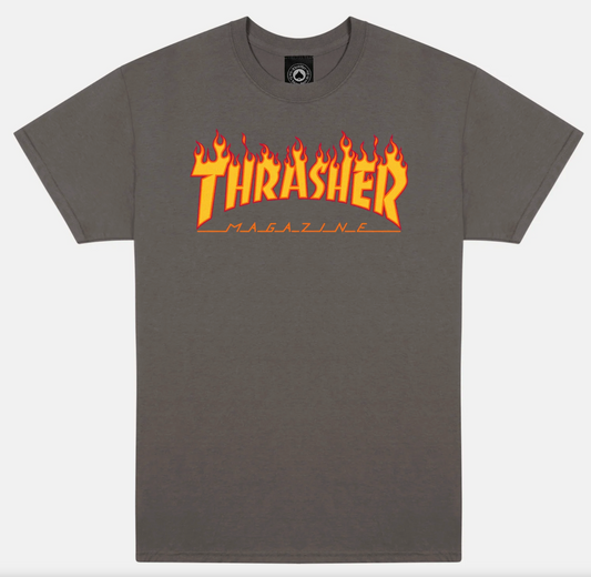 FLAME - TSHIRT - CHARCOAL