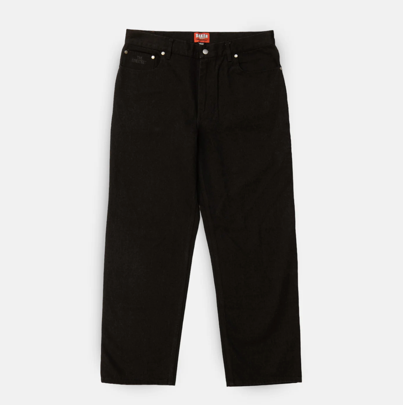 WARNER DENIM PANTS-BLACK-BAKER