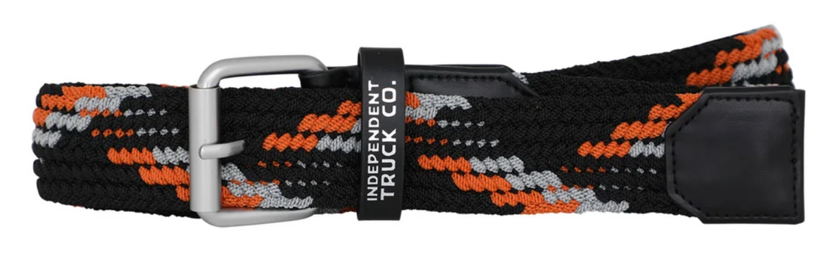 INDEPENDENT Built to Grind Cord Belt Black/Orange OS Unisex