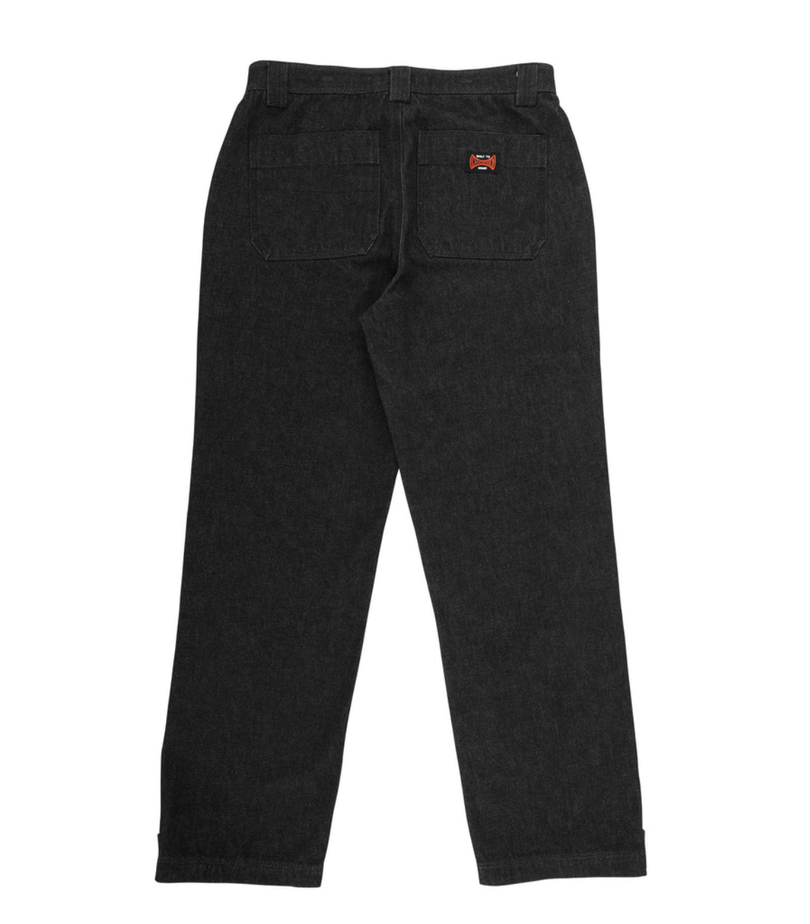 Built To Grind Double Knee Pants Washed Black Denim