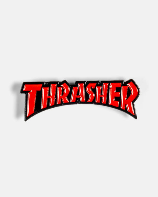 THRASHER - LABEL PIN - RED
